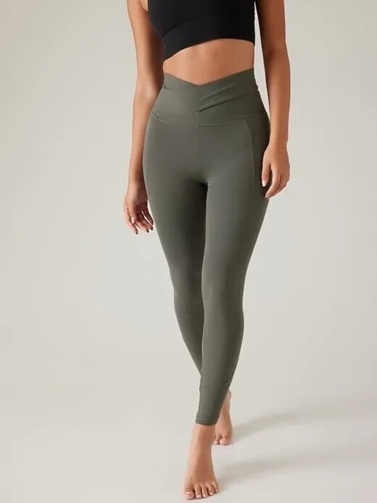 Athleta Pants - Athleta Salutation Stash Wrap Tights